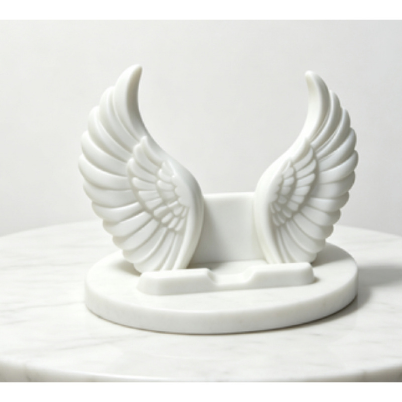 Light Luxury Angel Wings Phone Holder, Desktop Artistic Decorative Stand Angel , While Watching Dramas And Browsing Videos