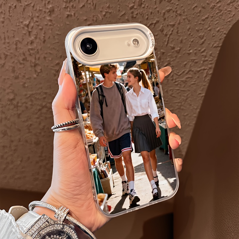 TEMU Phone Case: Custom Diy Colorful Silvery Phone Case. Suitable For Iphone 17, Air, Pro, Pro Max/16/15/14/13/12/11 Models. Used As An Anniversary