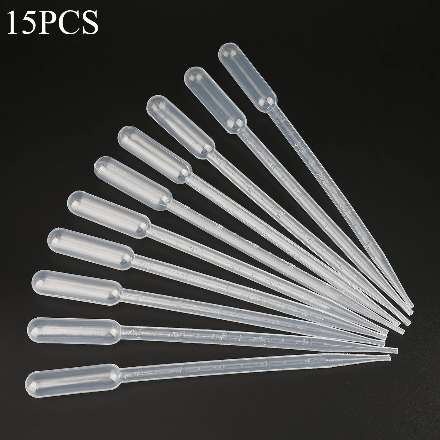 5ml Dropper, Pipette, Transparent, Precise Scale, Durable, Leak Proof, Strong Suction, Used In , Makeup Tool Accessories, Diy Art, Essential Oils, Painting, Aquariums