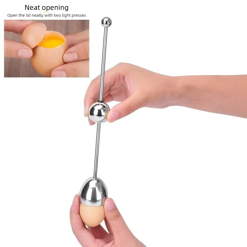 TEMU 304 Stainless Steel Kitchen Egg Opener And Shell Separator