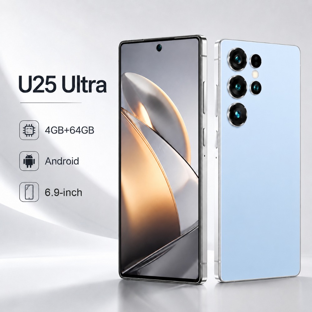 u25 ultra 6 9 inch   smartphone runs on     features hd display   with a stylus pen and supports   cards the package   headphones data cable phone case and complete set of additions Product details 7