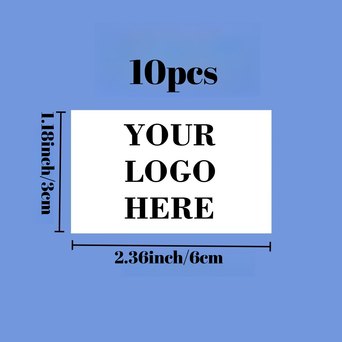 TEMU Personalized Custom 3*5cm/3*6cm/4*6cm/6*9cm High-quality Rectangular Stickers, Suitable For Personalized Text/images/logo/photos, Business,
