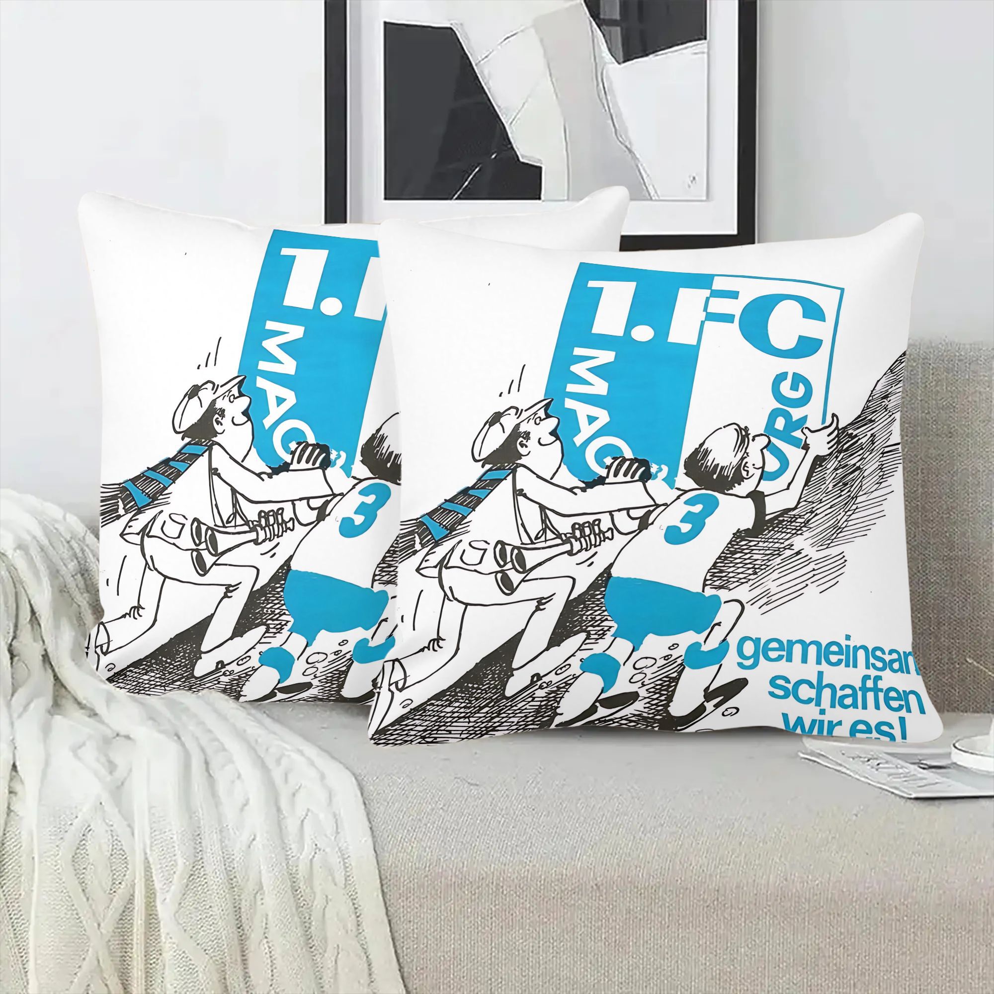 TEMU Magdeburg Themed Flash Pattern Pillowcase With Zipper, Machine Washable, Suitable For Sofa, Bed, Patio, And Outdoor Decor, Living Room Art Home