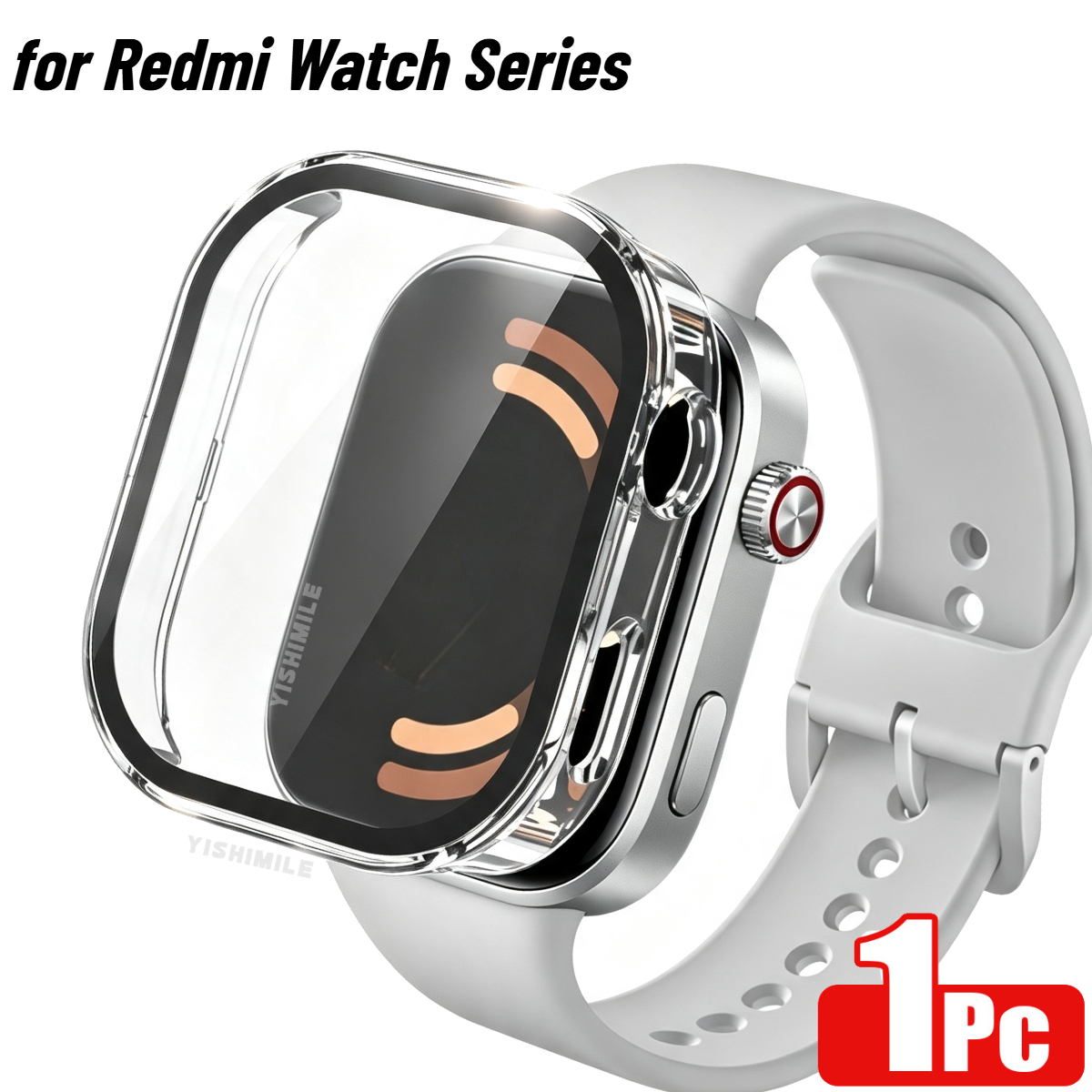 TEMU de 1 paquete con protector de pantalla de cristal templado para Xiaomi Redmi Watch 6/5/5 Active/ Watch 5 Lite/ Watch 4/ Watch 3 Active/ Watch 3,