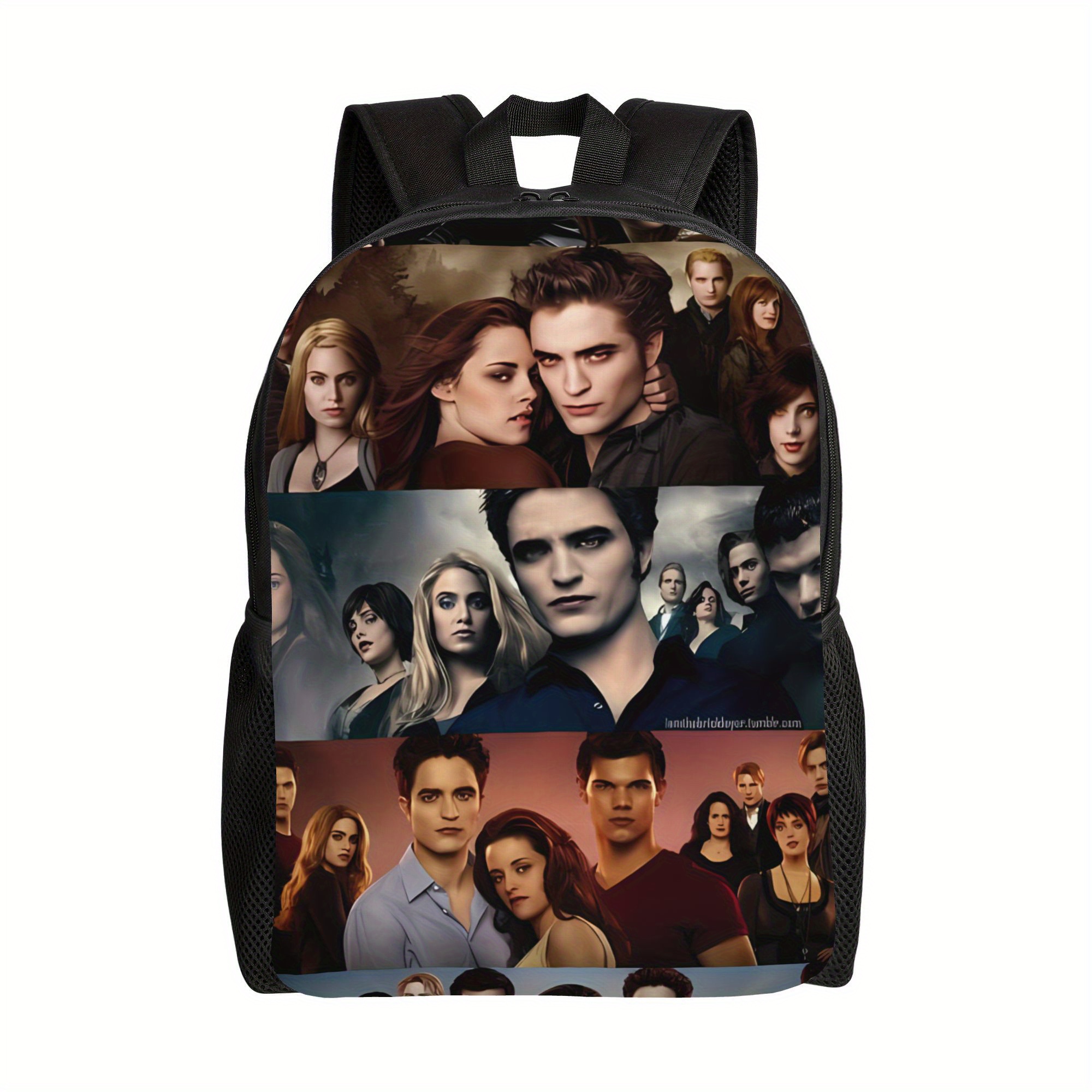 TEMU Zlienszus Saga Backpack - Stylish Flat With Iconic Characters, Durable Fabric, Multiple Compartments & Adjustable Straps For School, College,