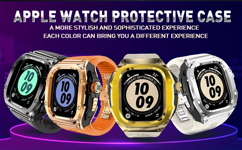 Premium Silicone Band & 316L Stainless Steel Case for Apple Watch Ultra 49mm Series 1-2 - Luxury Protective Cover with Metal Buckle, Scratch-Resistant Durable Design, Gift-Ready Daily Wear Accessory, Smartwatch Protection, Sleek Watch Design, Scratchresistant Finish