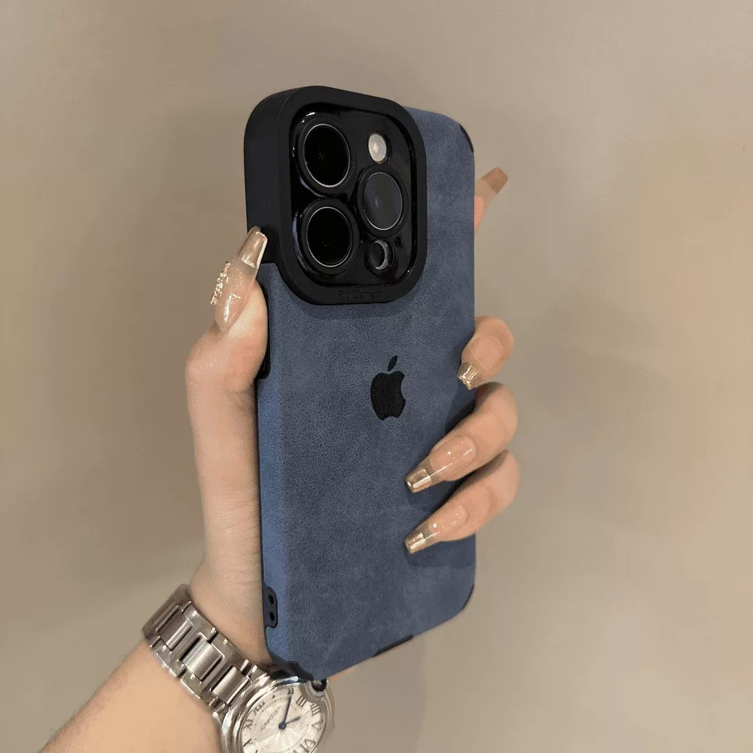 Full Wrapped Leather TPU Phone Case with Precise Cutouts and Soft Inner Lining