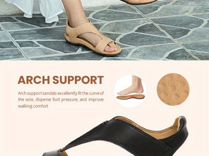 womens orthopedic arch support sandals summer comfortable walking flat beach sandals casual dressy Product details 1