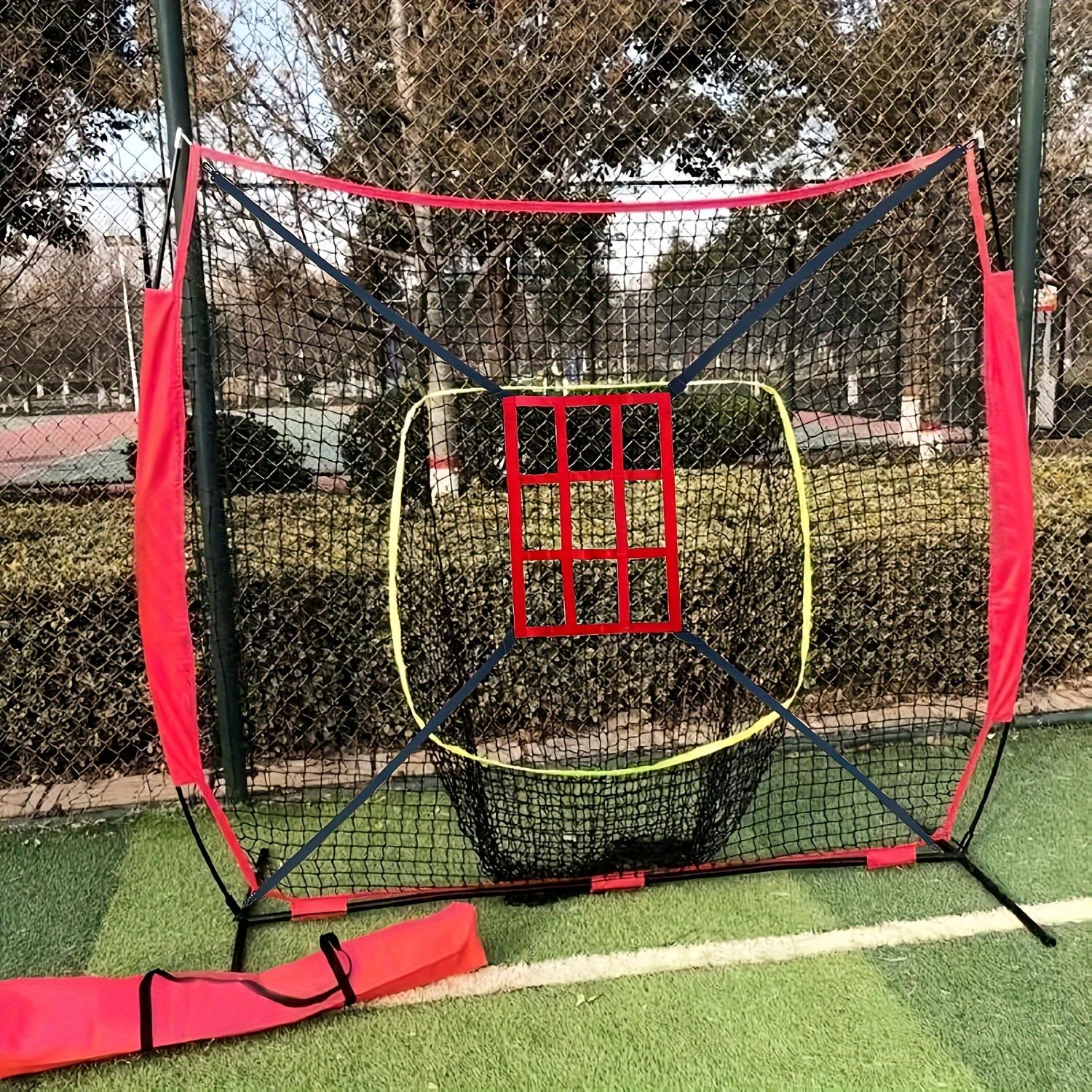 Training Hitting Net(nine- Only), Throwing Practice Net, Adjustable Hitting Cage, Red Hitting Zone, Precision Assistance System, For Christmas Gifts