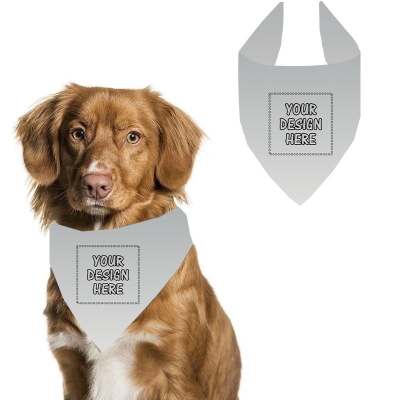 TEMU Personalized Custom Dog Scarf, One-size-, Adjustable Pet Accessory Measuring 24.8×11 Inches. Suitable For Holiday Occasions, Daily , And For Use