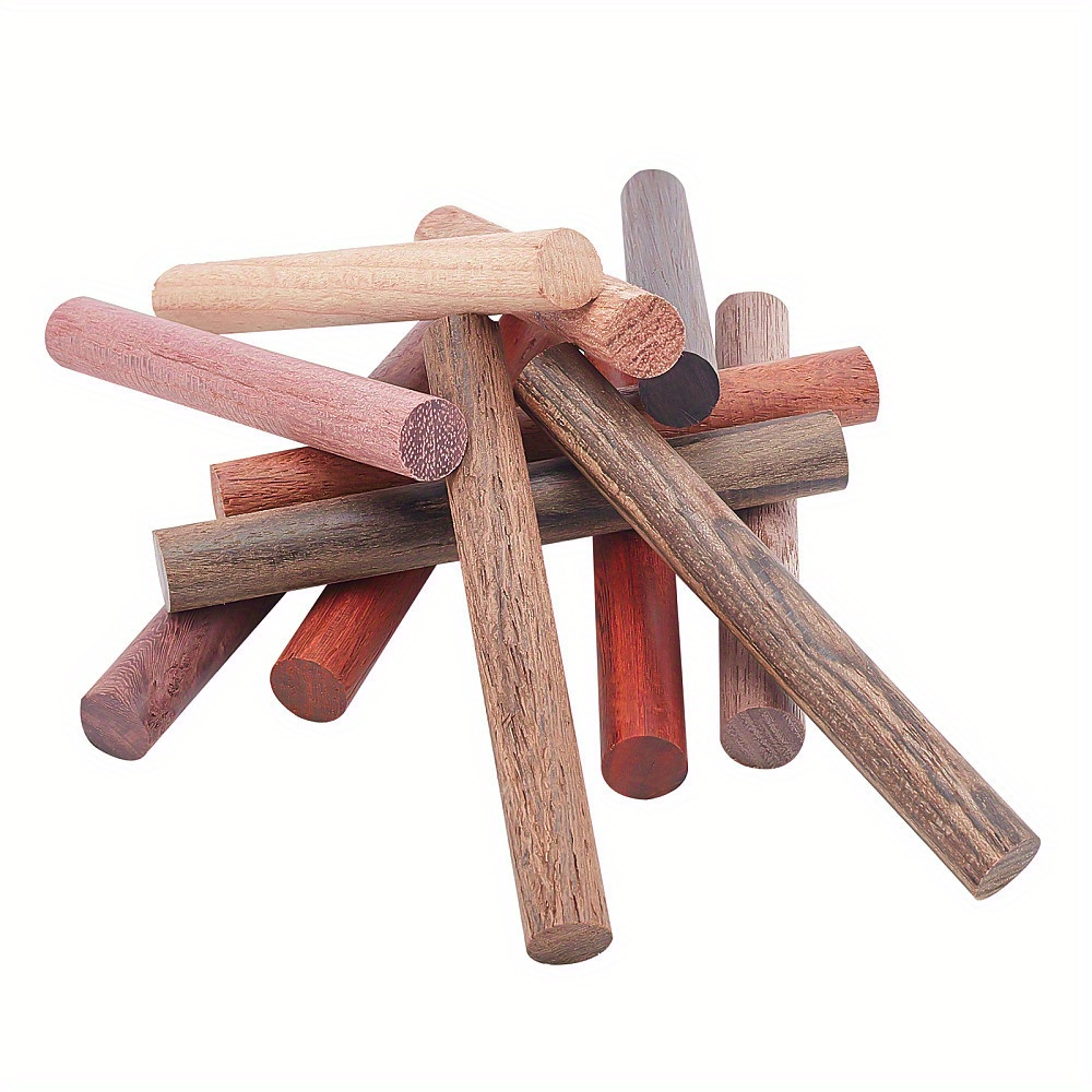 

1bag 12pcs 12 Colors Wood Stick For Pen Making Mixed Color 1pc/ Color