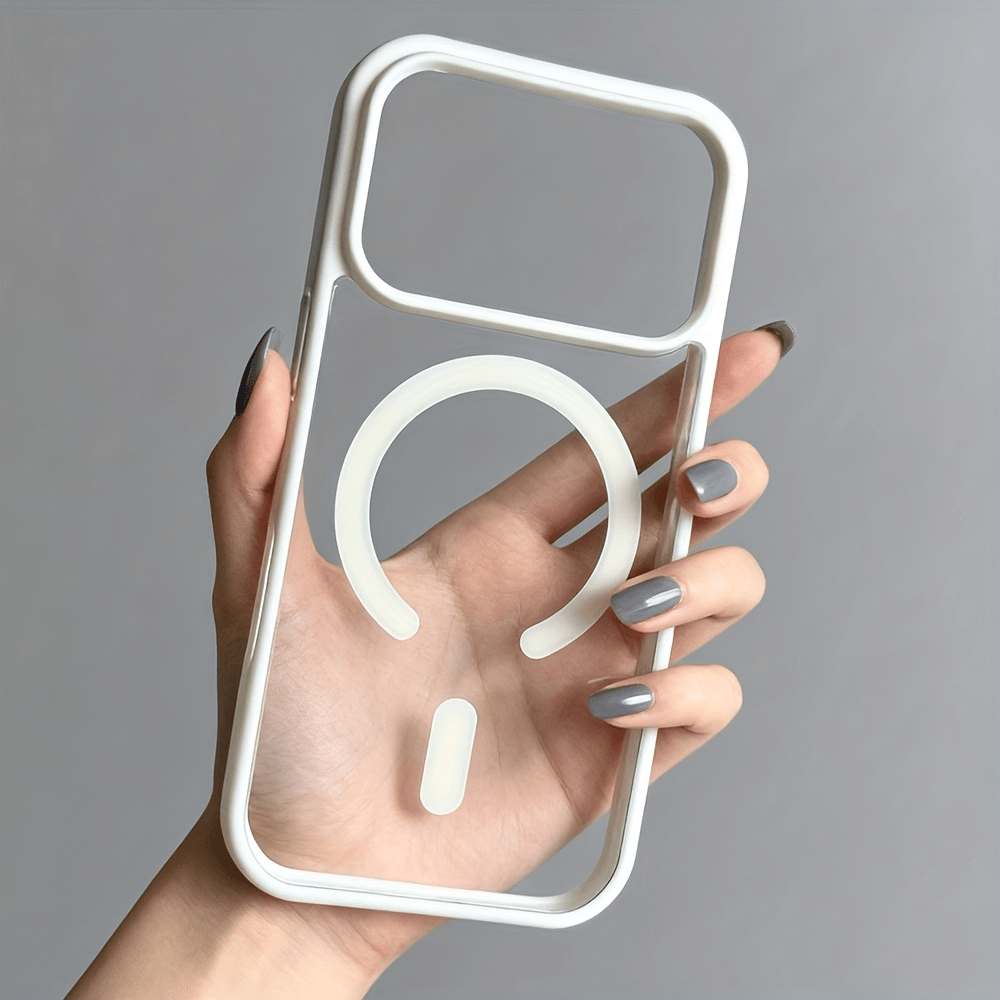 Phone Case - Fashionable And Trendy Macaron Colorful Transparent Back Case Magnetic Phone Case Suitable For X/xs/, 11, 12, 13, 14, 15, 16, 17 Series And S23, S24, S25, S26 Series
