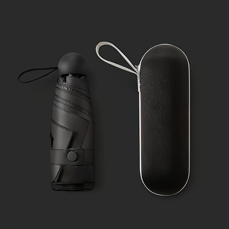 Lightweight Pocket-sized Blocking Umbrella - Portable, Foldable, 6-rib Design, Ideal For Daily Use, Outdoor Umbrella