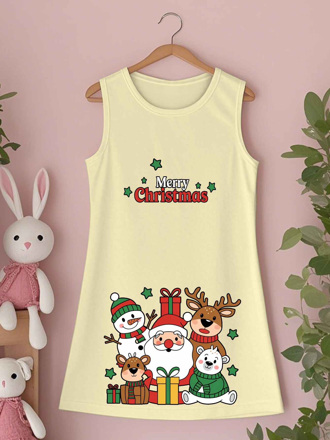 merry christmas 2025 casual round neck dress girls a - Temu Belgium