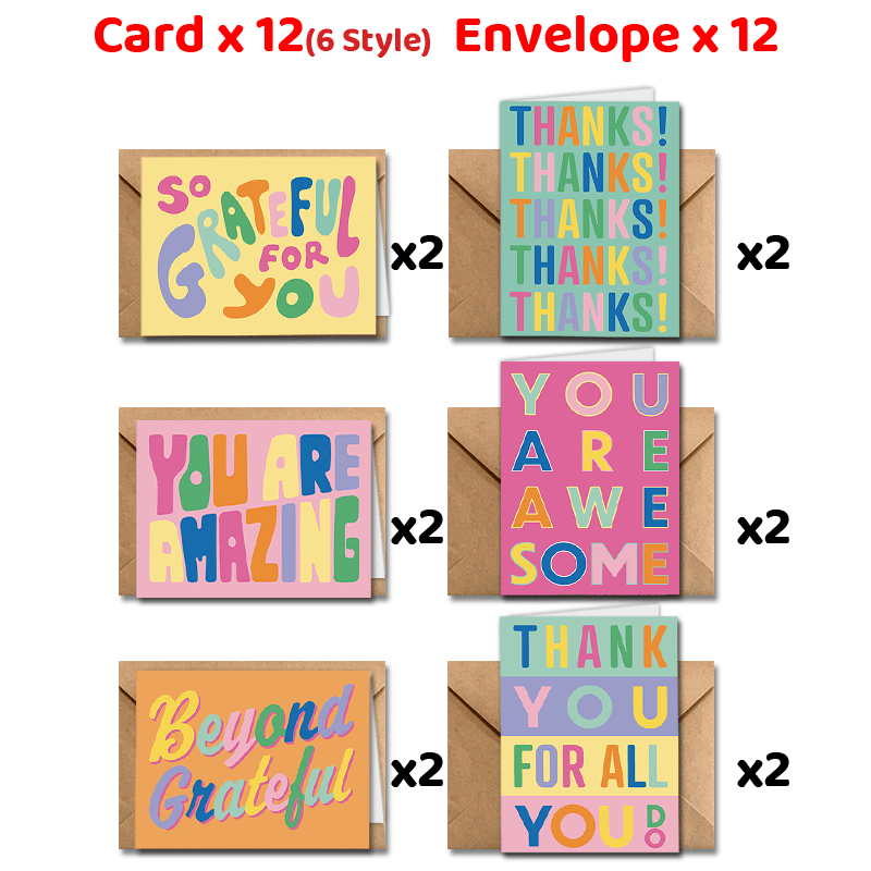 

24- Envelopes - Appreciation Greeting For , , , Coworkers, Employees - Suitable For 's Day, Christmas, Birthdays, New , Chinese New