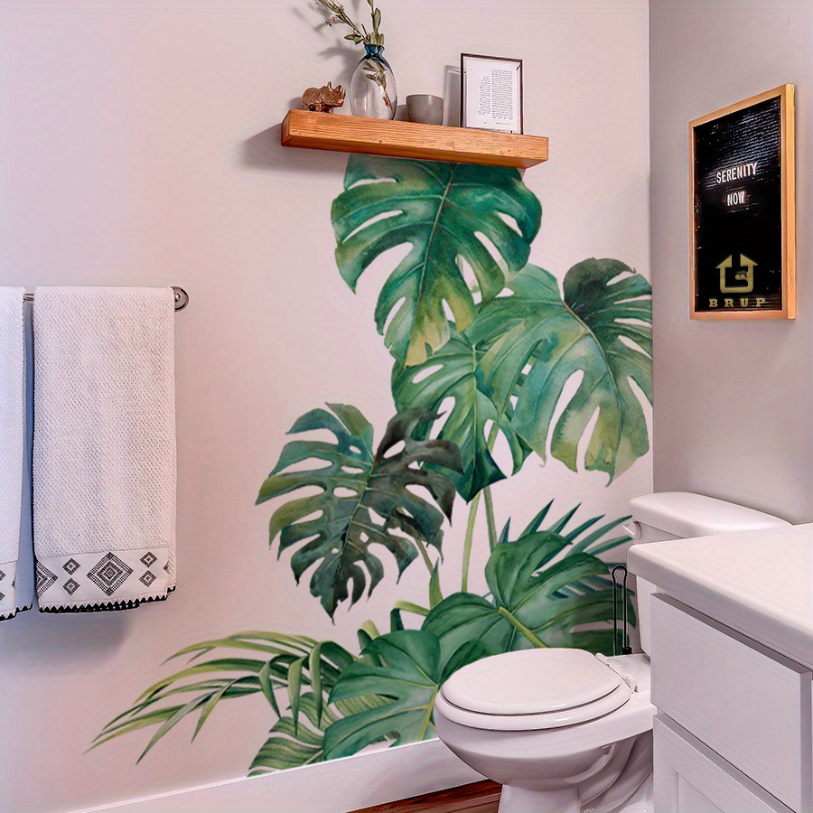 groe aquarell monstera blatt wandtattoos  abziehbare - Temu Germany