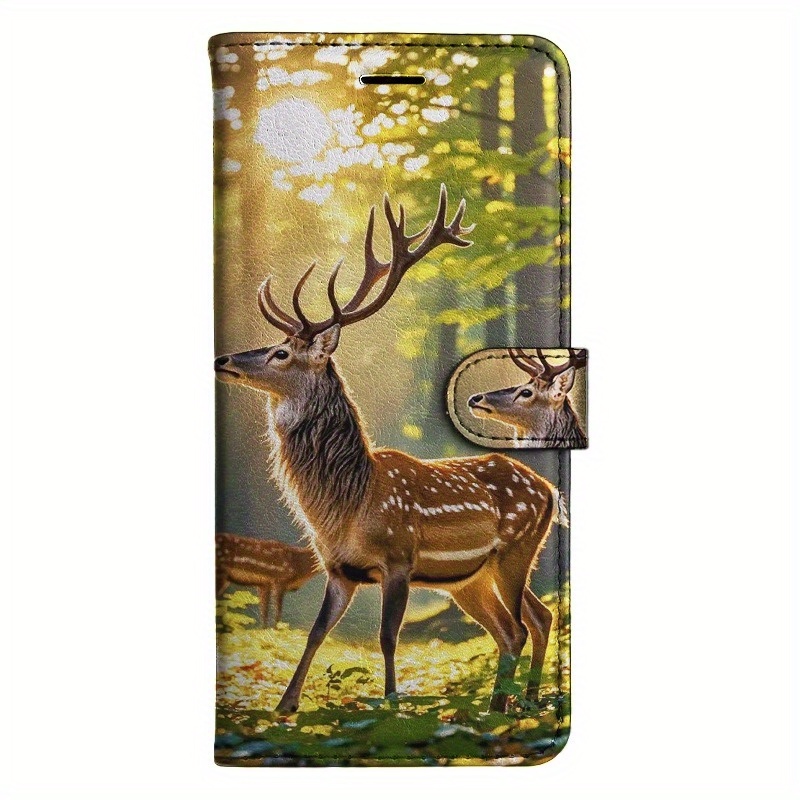 TEMU Phone Case: Woods Magnetic Flip Wallet Case Card Holder Stand Sutible For Note S8 S9 S10 10 S20 20 S21 S22 S23 S24 S25 S5 S6 S7 4 J5 J7 A5 8 A8