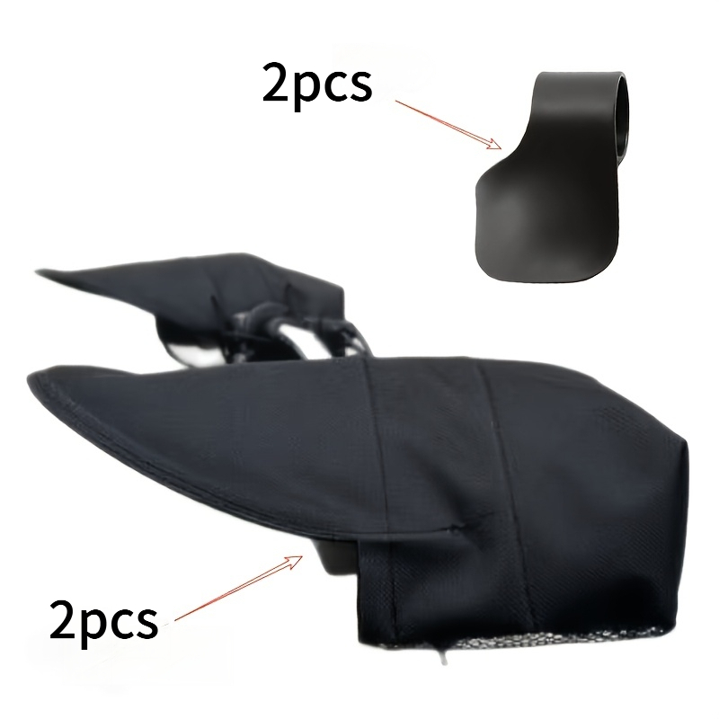 TEMU 4pcs Motorcycle Handlebar Hand Deflectors And Universal Throttle Assist Set Motorbike Grip Guards Control Extension Accessories Fit Most Bikes