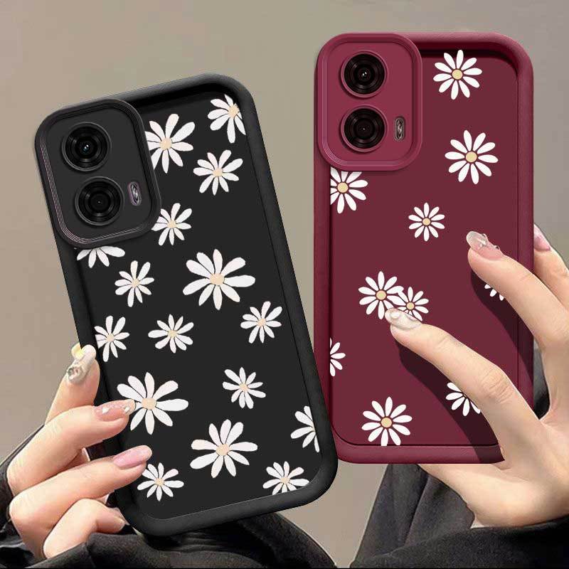 

G24 Flower Entertainment Ready Silicone For Moto G24 Case With Elegant