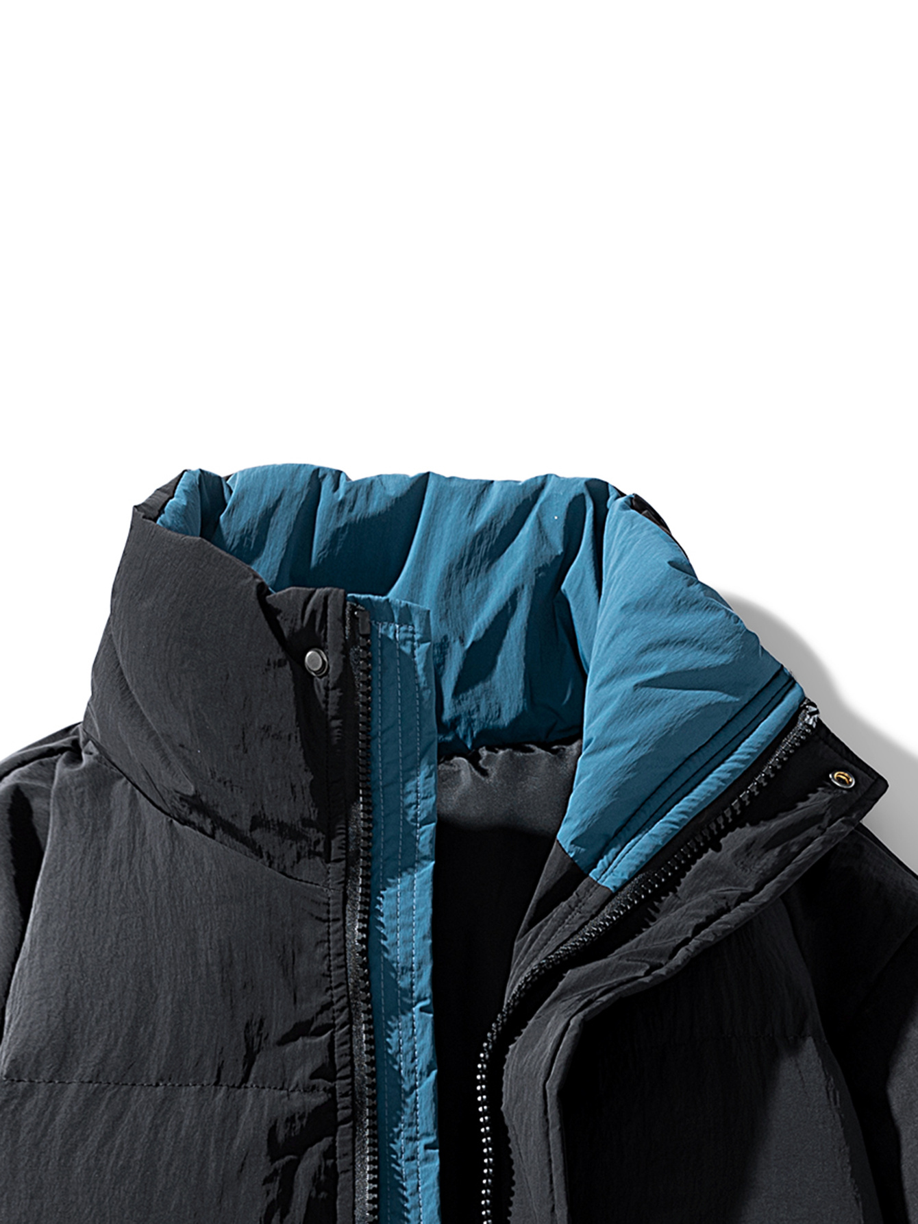 Men's Heavy-Duty Winter Coat with Full Zipper Closure