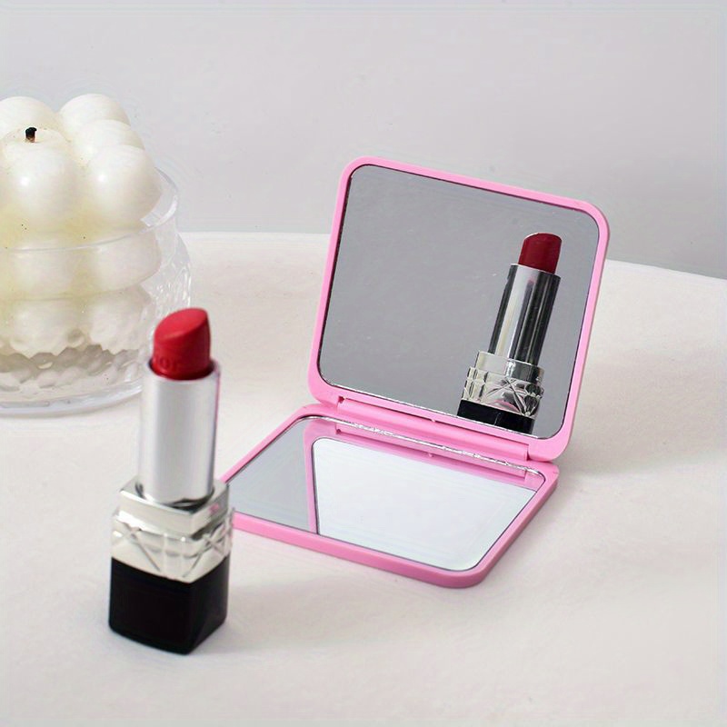 5pcs Set of Random Color Double-Sided Square Makeup Mirrors