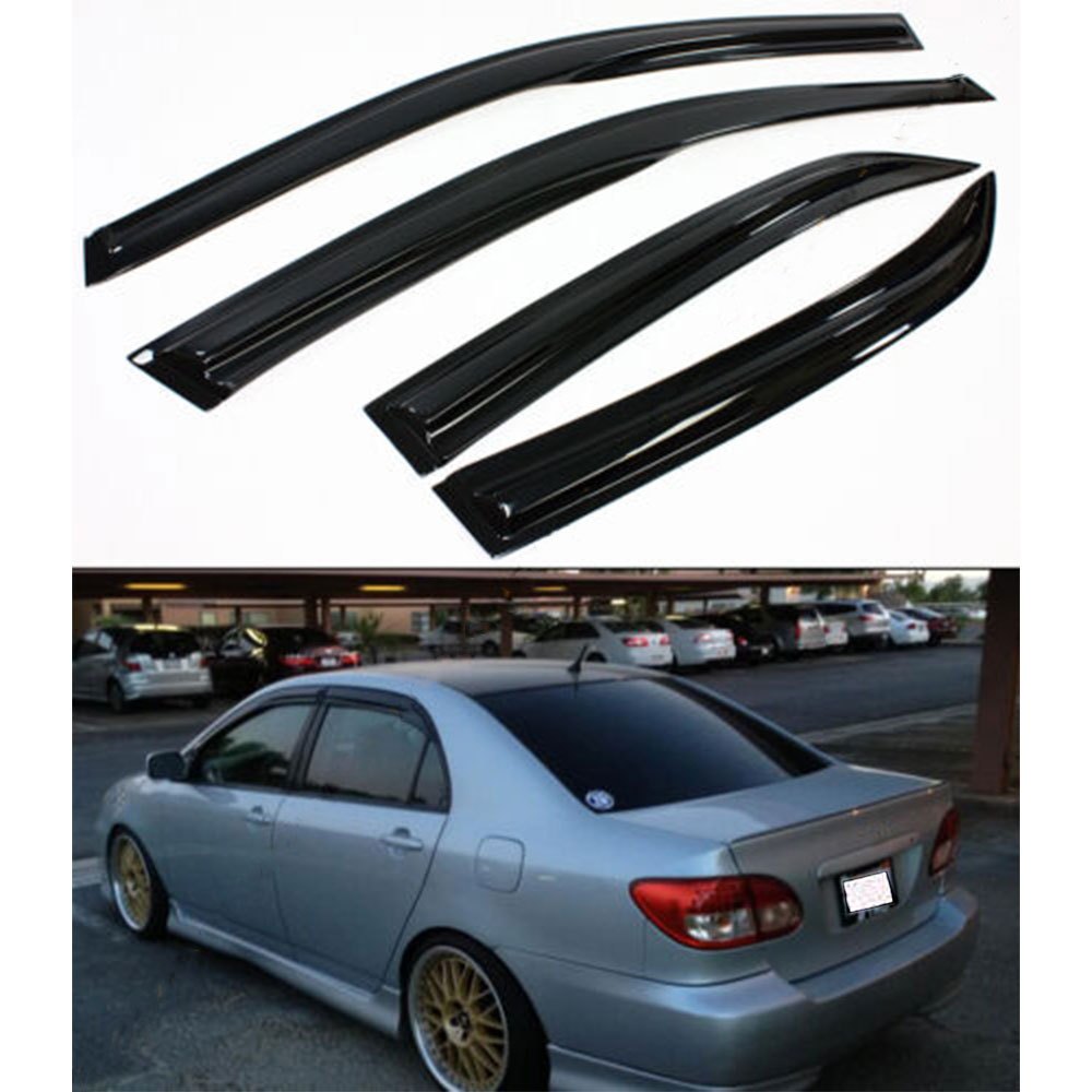 FOR 00-04 XTERRA JDM Rain/Wind Guard Dark Vent Shade Deflector Window