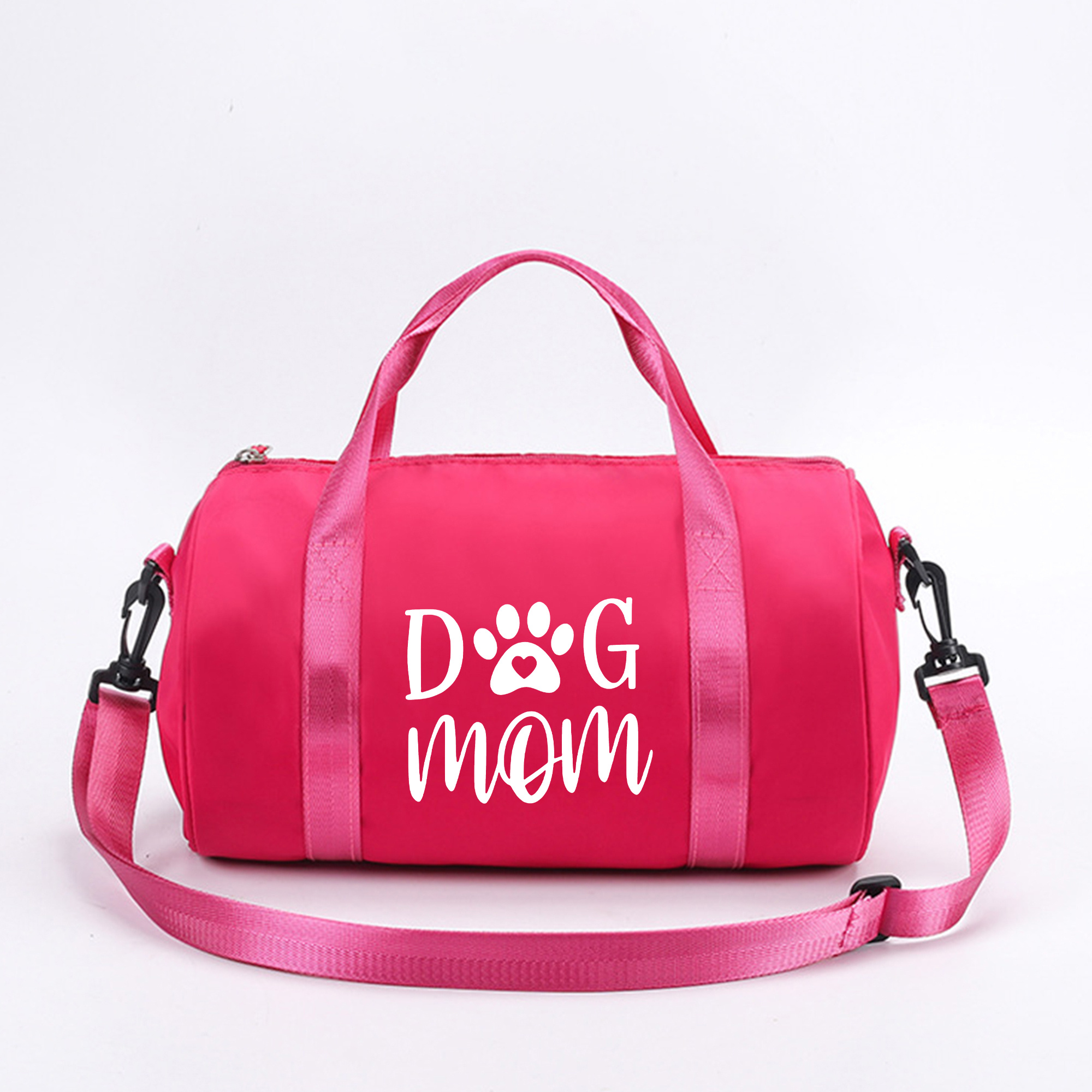 E-shop 1 Stück Hunde Mama Print Preppy Style Mini Schulter Crossbody Bag, Sport- und Freizeit-Gym Reise Schultertasche, Robuste Reißverschluss