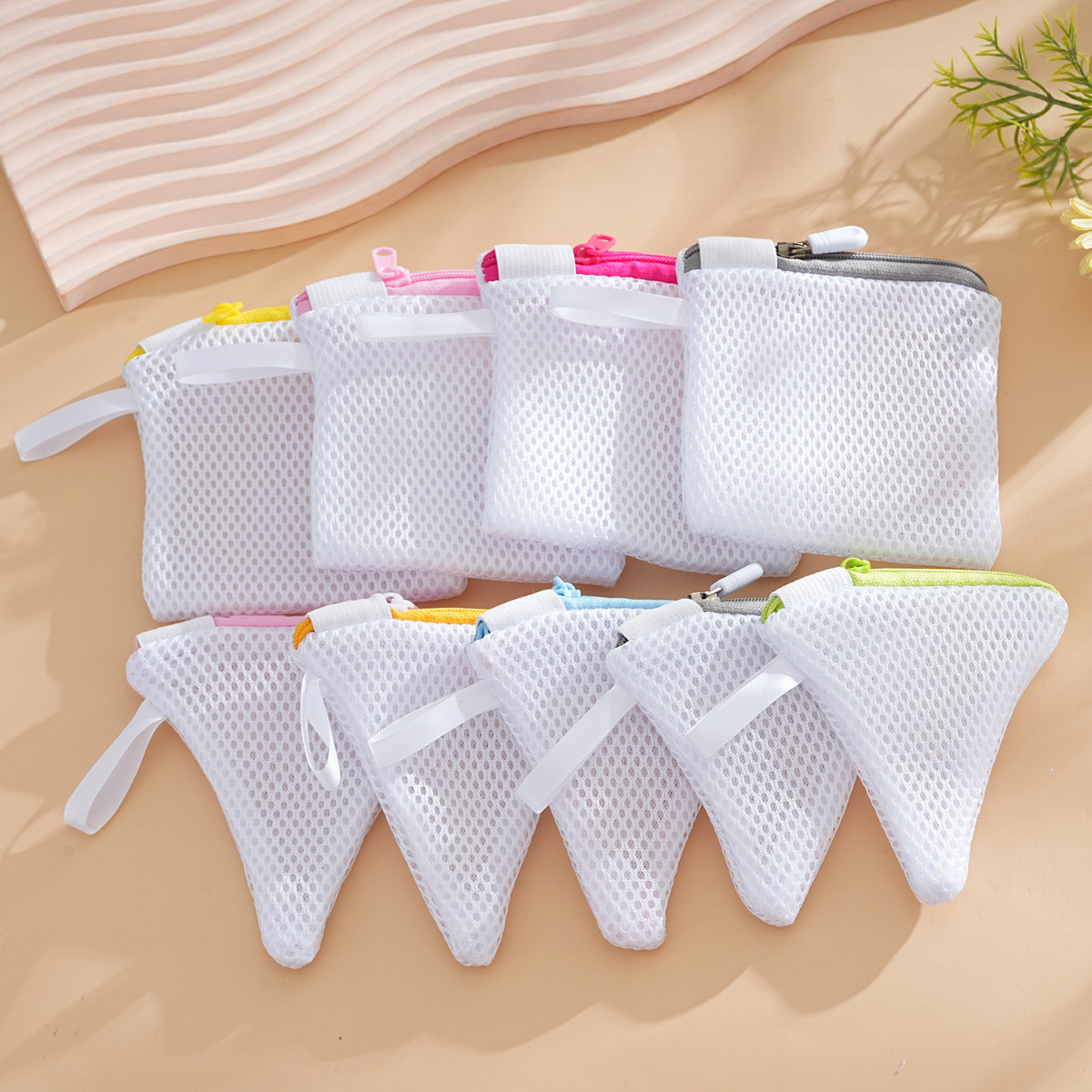 8pcs Multi-functional Laundry Bags, Assorted Colors - Reusable Mesh Bags With Zipper Closure, Compatible With Scent Beads, Machine Washable, Suitable For Delicate And Small Items, Laundry Bags