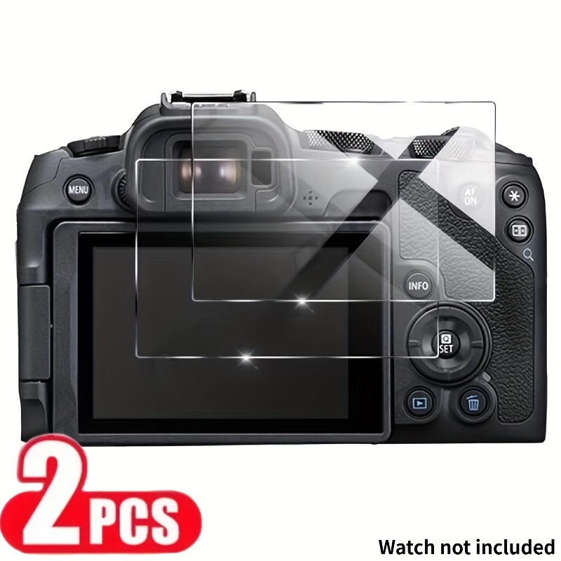 TEMU Two-pack Tempered Glass Screen Protector Suitable For R6 R6 Ii, Tempered Glass Camera Screen Protector Suitable For R7 R6