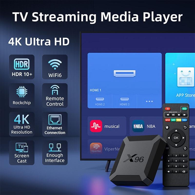 Image of 10.0 Box, H313 Processor, 2+16g, H.265 Technology, 2.4g Wifi & 100m Lan Port, Hdtv Interfaces, Screen Casting, Remote Control, Plug And Play Device