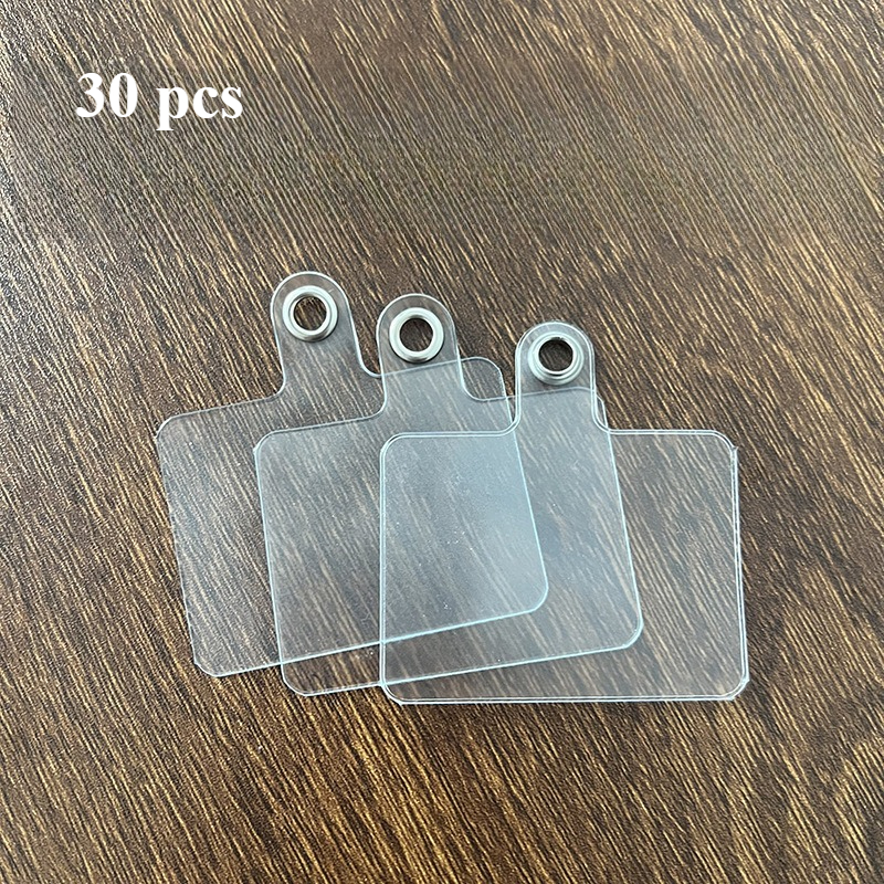 TEMU 30pcs Transparent Anti-loss Phone Lanyard Suitable For Smartphones, Tablets, Keys, Cards - Detachable Wrist Strap With Adhesive Backing &