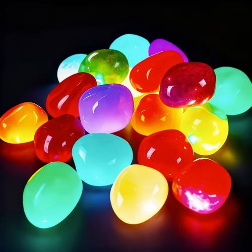 please 60 large luminous stones with sunlight or a flashlight before use suitable for aquariums halloween decorations patios fish tanks flower pots