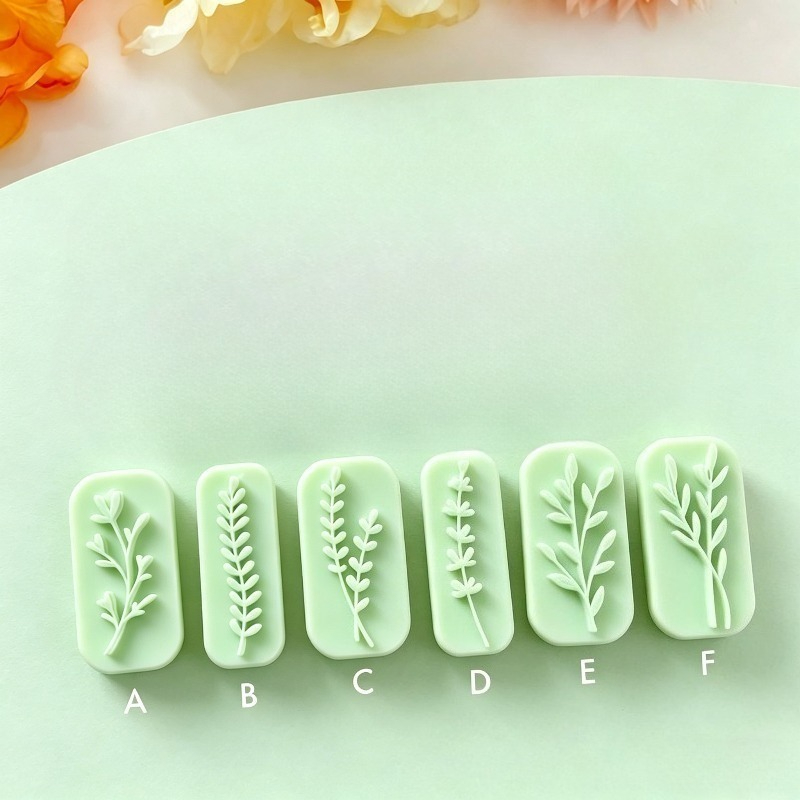 TEMU 6 moldes de arcilla para sellos para hacer joyas y pendientes / Set de materiales de y verano / Kit para hacer joyas / Suministros para