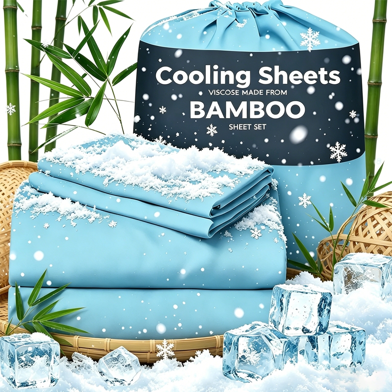   bamboo derived rayon sheets 3 4pcs queen sheet set 16 extra deep pockets soft cooling bamboo sheet sets bedding sheets queen size bedding sheets pillowcases twin ful queen king cooling bed sheets for hot sleepers  