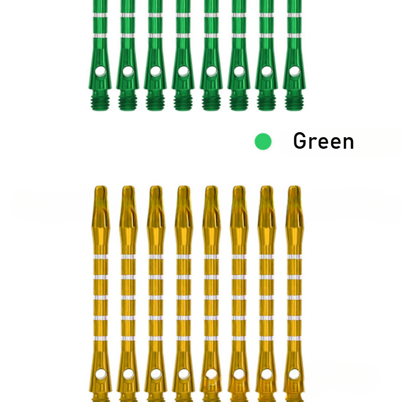 6pcs Multi-Color Options 2BA Aluminum Dart Shafts 48Mm/4.8cm Five-Line Carved Dart Shafts Metal Aluminum Additions in Black, Red, Blue, Yellow, Green, And Purple Slingshot