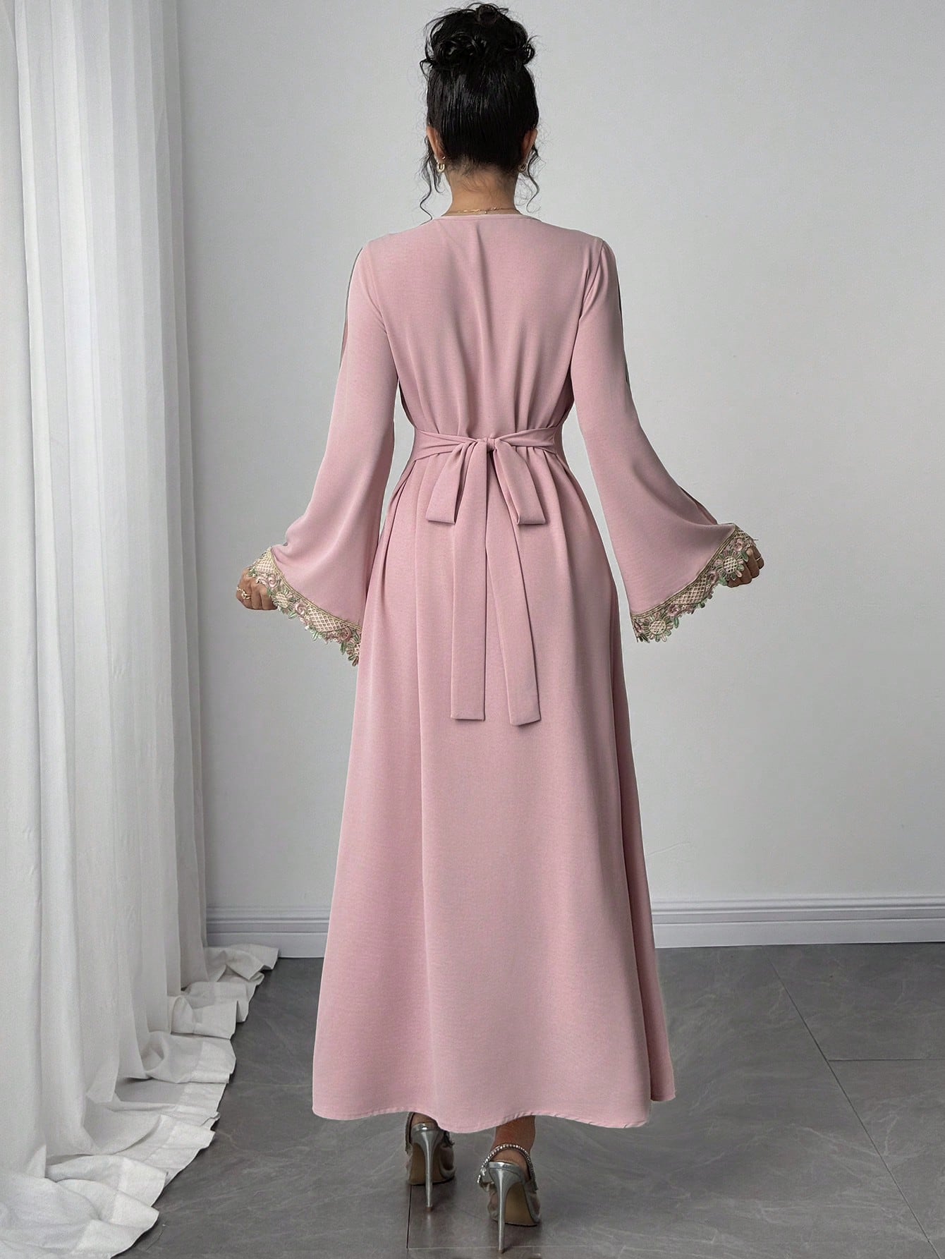 womens arabic maxi dress elegant v neck - Temu United Arab Emirates