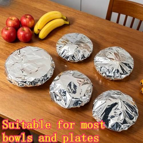 lot de 102 couvercles isolants réutilisables de taille en aluminium de qualité alimentaire - couvercles isolants de table, couvercles en aluminium, film isolant de cuisine, convient pour , assiettes, plats - garde les aliments au chaud, , à lépreuve des insectes et de la poussière