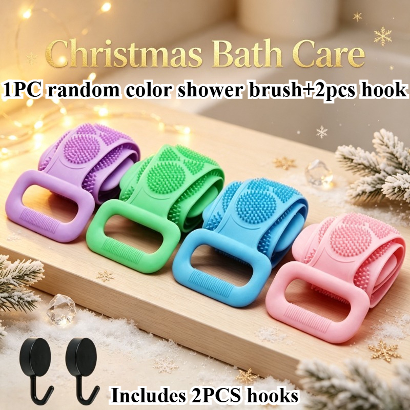 Shower Set with Brush and Hooks