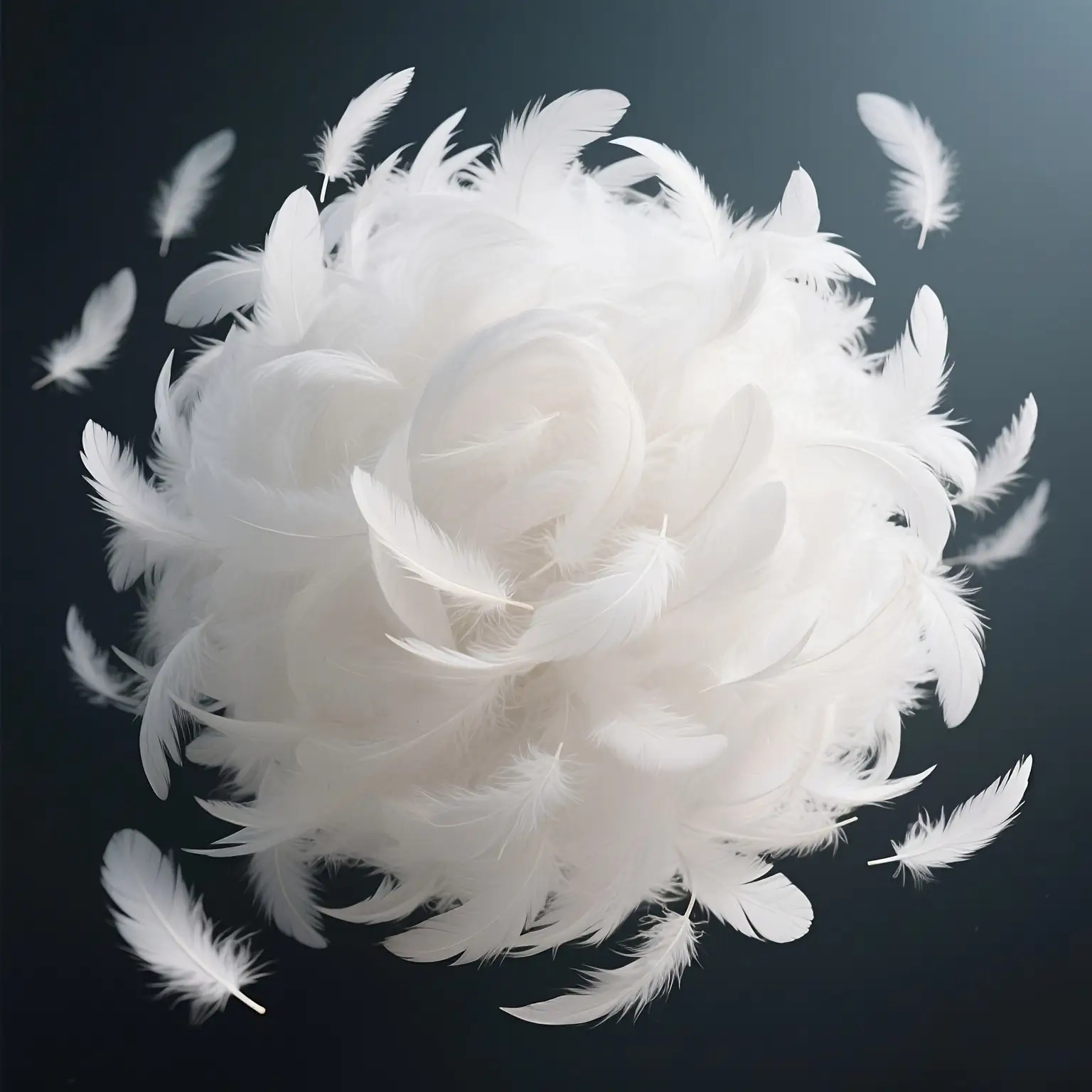 Image of [180pcs Soft Feathers] 180pcs Colorful Soft And Fluffy Macaron Pink Gradient Feathers | Wedding Decorations, Stage Backgrounds, Party Supplies Feathers, Without Gift Box