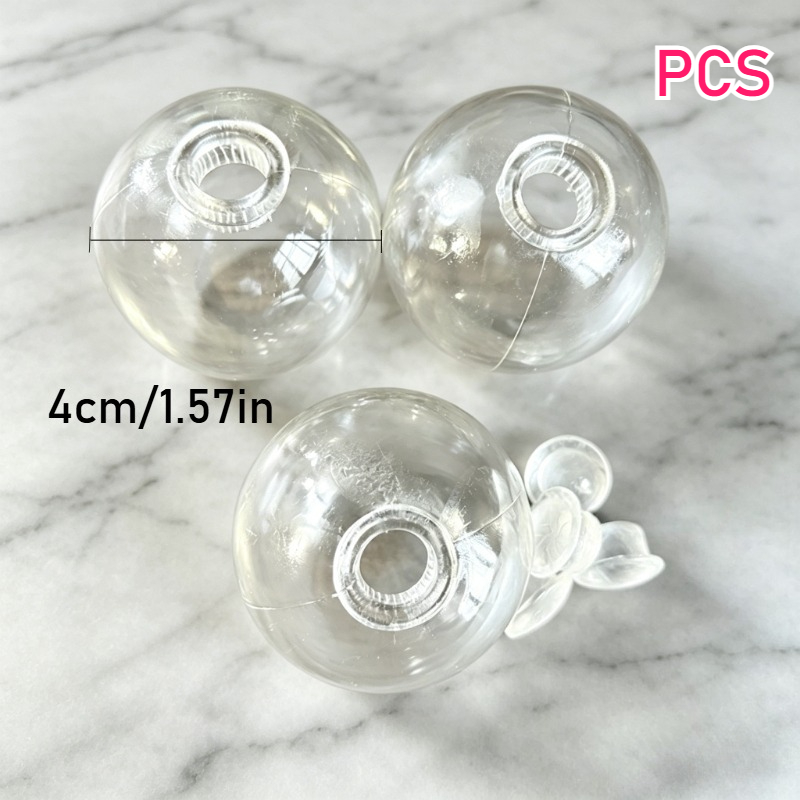 TEMU Lot de 7 boules décoratives DOMUUH pour mariages, fêtes, maison et décoration - Sphères de table en plastique à thème pour bricolage, cadeaux de
