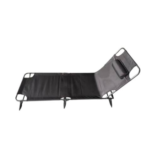 folding camping cot adjustable recliner with pillow portable heavy duty sleeping cot suitable for outdoor patio beach and office portable folding camping cot with adjustable backrest and pillow heavy duty reclining sofa bed