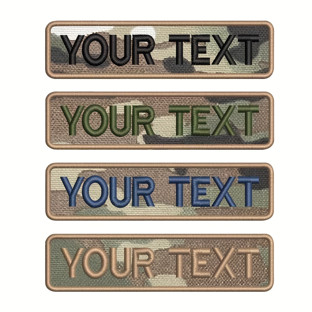 custom embroidered name patch patches sold on Temu United States