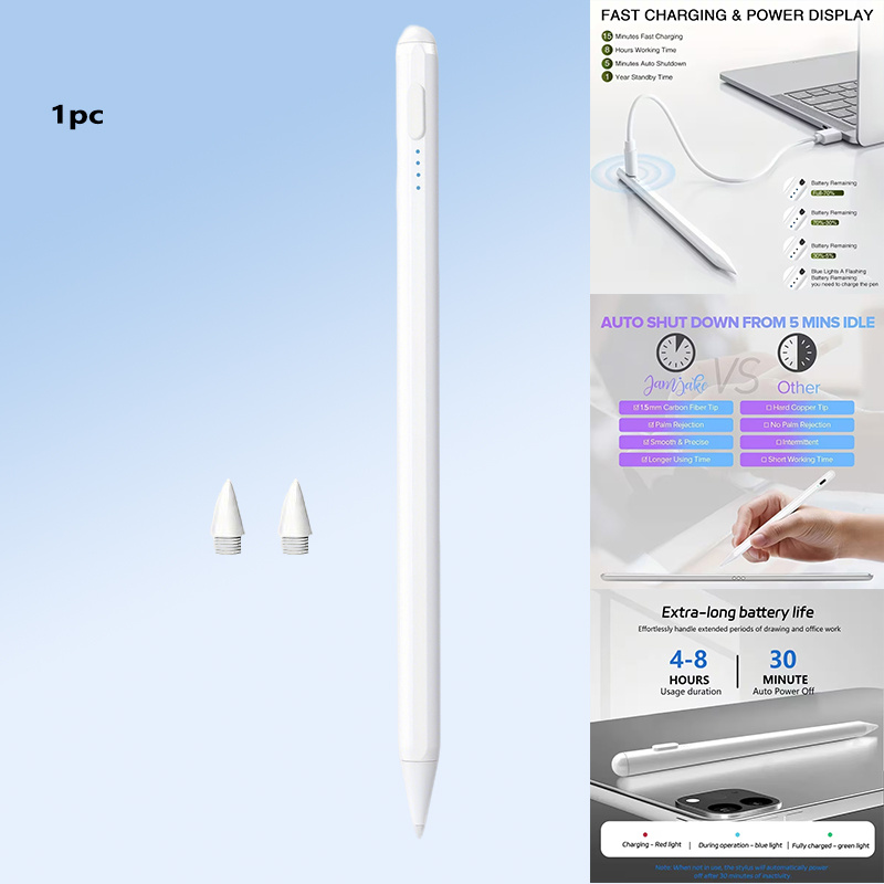 E-shop Universal Kapazitiver Stylus mit Magnetischer Aufladung, Neigung- und Drucksensitivität, Handflächenabtastung, Kompatibel für iPad, iPhone, ,