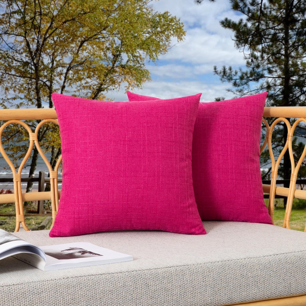 TEMU 2pcs Valentine's Day Decorative Throw Pillow Covers Single-sided Printing, 18x18 Inches, Couch Bed Decorative Pillow Cases Outdoor Sofa Cushion