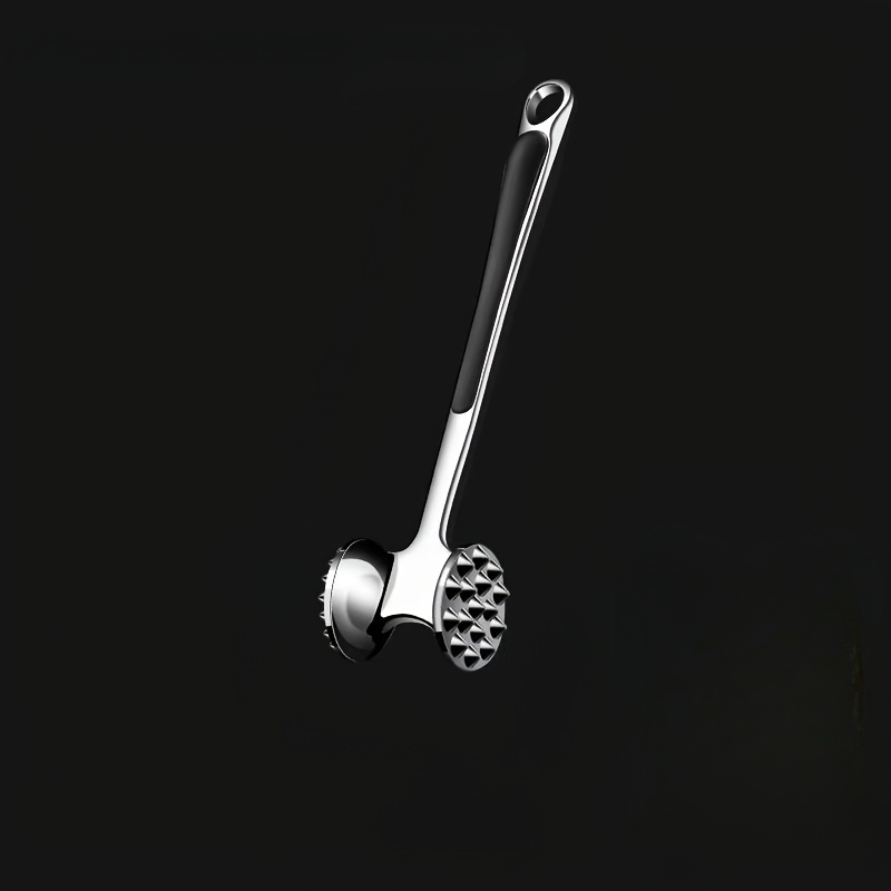 TEMU Stainless Steel Double-sided Meat Loosening Hammer, Household Steak Meat Tenderizer, Kitchen Tendon Breaking Meat Hammer, Creative Steak
