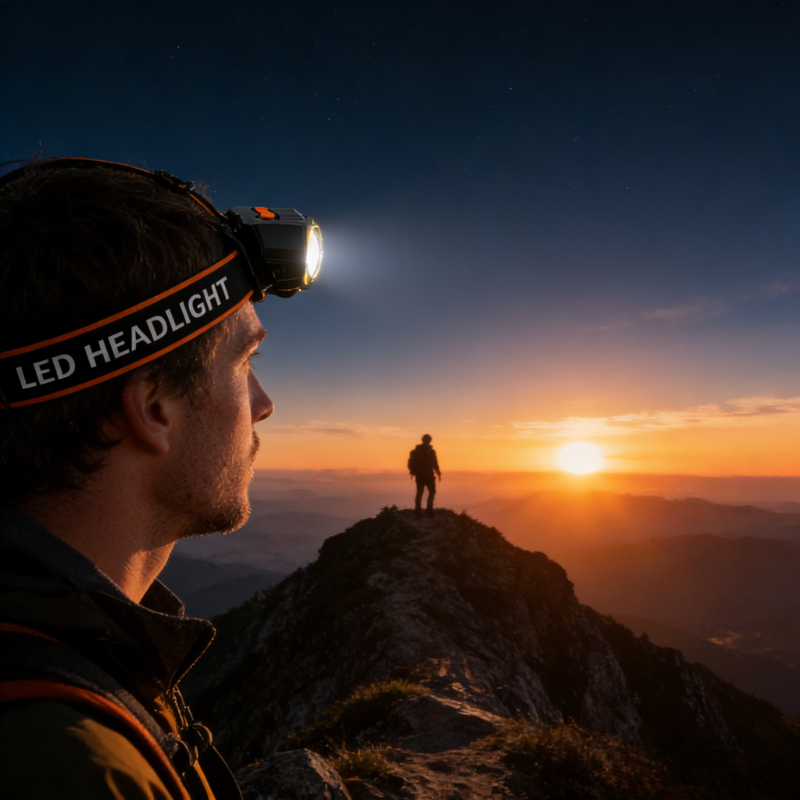 USB Rechargeable Outdoor Headlight for Emergency Lighting