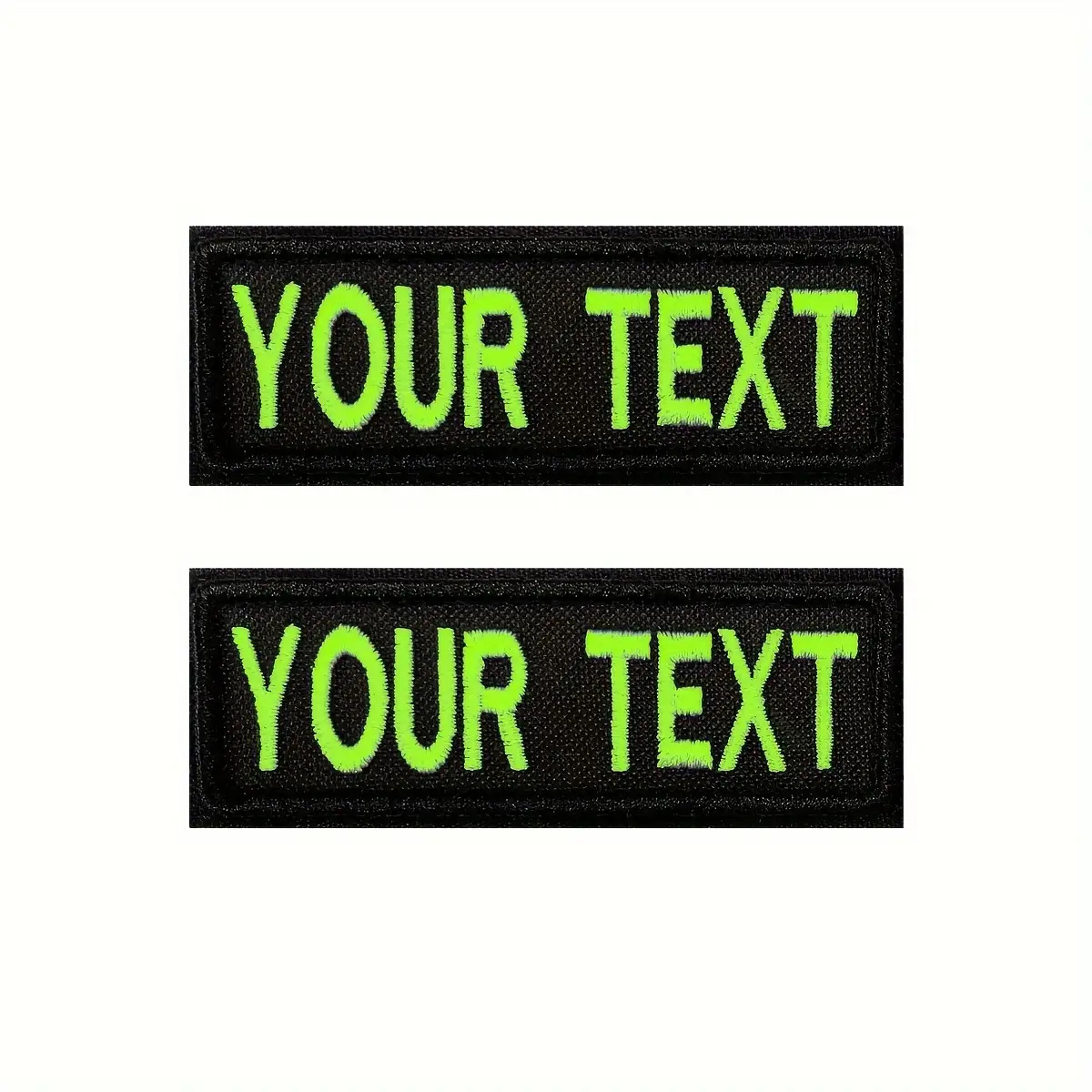 TEMU [custom] 2pcs Custom Embroidered Name Patches For Backpacks, Clothes, Hats, Dog Collars, And Dog Harnesses