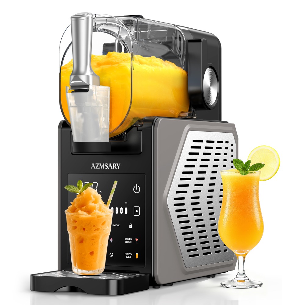 Image of 101 Ounces, Ice Cream Machine, Drinks, Smoothie Maker, 5 Programs, 10 Temperature Settings, Margaritas, Smoothies, Etc., Premium Accents, Ice Maker, Black, Fs306