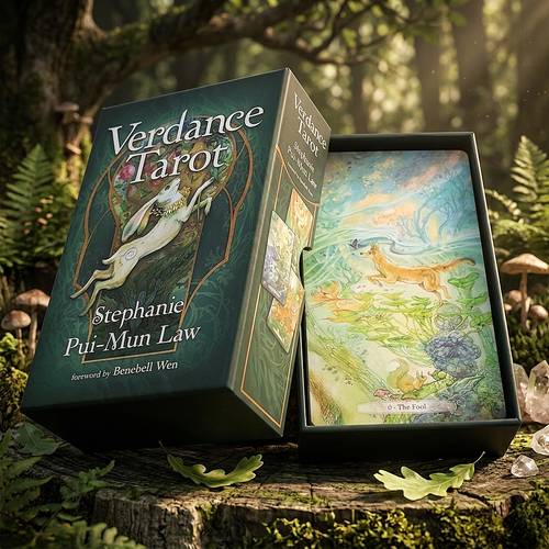 tarot rigid box 78pcs nature inspired rws tarot cards double embossed cardstock 12 7cm