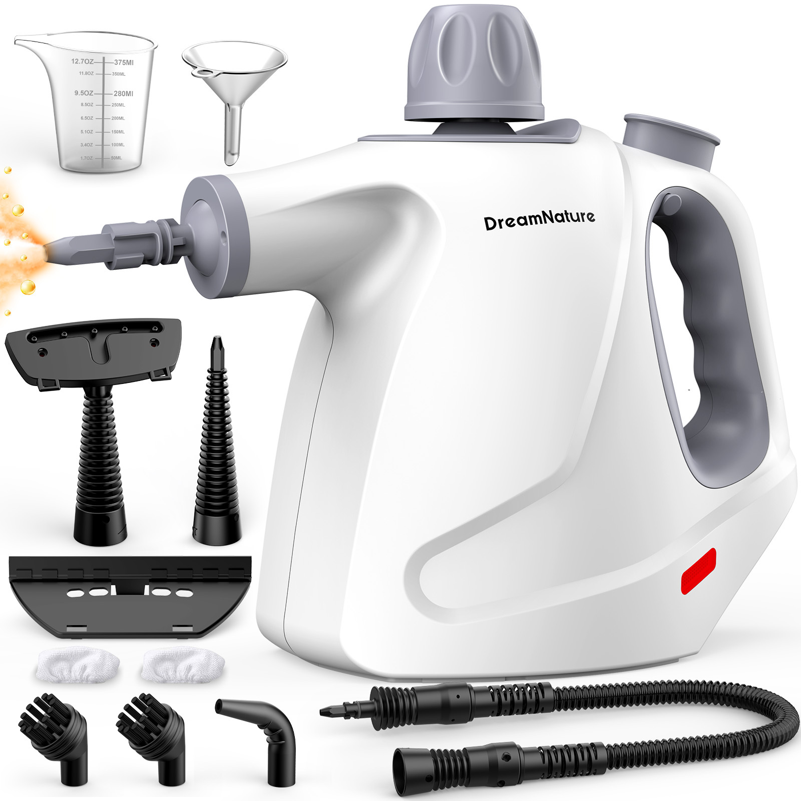 chemical free multi surface handheld steamer with pressurized technology for   cleaning    